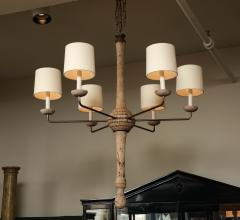 French Oak Chandelier - 3382240