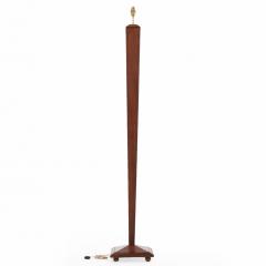 French Oak Floor Lamp in Angular Form C 1940  - 4597594