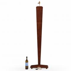 French Oak Floor Lamp in Angular Form C 1940  - 4597596