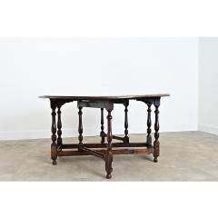 French Oak Gate Leg Drop leaf Dining Table - 4615583