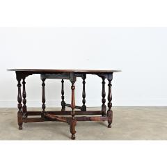 French Oak Gate Leg Drop leaf Dining Table - 4615585