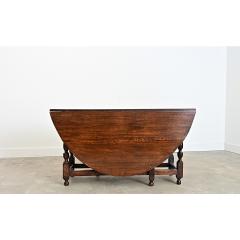 French Oak Gate Leg Drop leaf Dining Table - 4615597