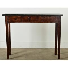 French Oak Patisserie Table with Marble Top - 3856379