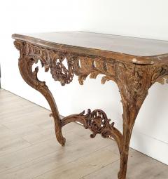 French Oak R gence Period Marble Topped Console early 18th century Restored - 3937391