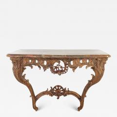 French Oak R gence Period Marble Topped Console early 18th century Restored - 3939850