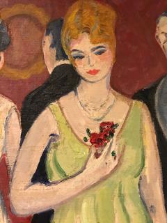 French Oil on Canvas by Rene Mendes of the Ballroom - 3002920