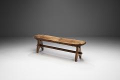 French Olive Wood Bench France 1970s - 3061714