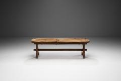 French Olive Wood Bench France 1970s - 3061715