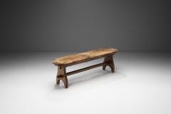 French Olive Wood Bench France 1970s - 3061716