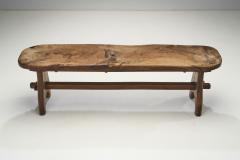 French Olive Wood Bench France 1970s - 3061717