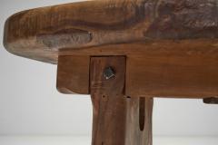French Olive Wood Bench France 1970s - 3061724