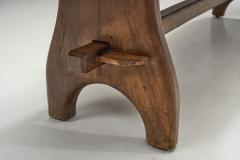 French Olive Wood Bench France 1970s - 3061748