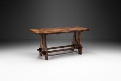 French Olive Wood Dining Table France 1970s - 3126829