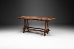 French Olive Wood Dining Table France 1970s - 3126901