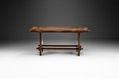 French Olive Wood Dining Table France 1970s - 3126902