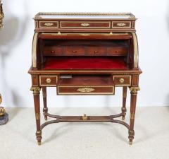 French Ormolu Mounted Bureau a Cylindre Roll Top Desk Signed H Fourdinois - 503407