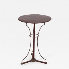 French Painted Brass Bronze Iron Chess Bistro Table - 2028236