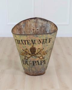 French Painted Grape Picking Hod Iron Circa 1900 Rustic Decor - 4663458