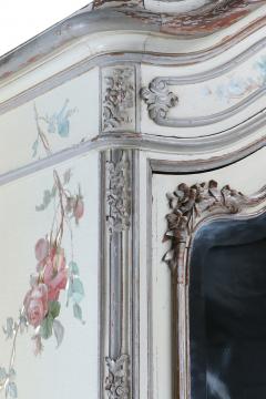 French Painted Walnut Single Door Armoire C 1880 - 4735785