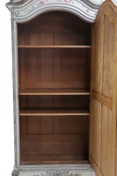 French Painted Walnut Single Door Armoire C 1880 - 4735789