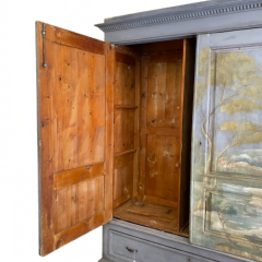 French Painted Wardrobe - 3956440