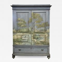 French Painted Wardrobe - 3957277