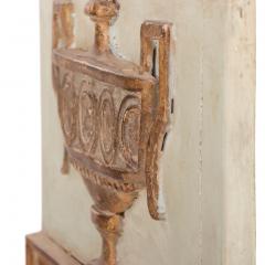 French Painted and Gilt Narrow Mirror Late 19th C  - 4641128
