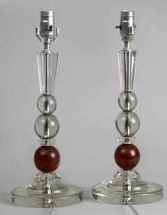French Pair Art Deco Lamps Circa 1920 - 115562