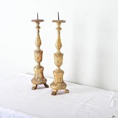 French Pair of 18th Century Gilt Candlesticks - 4306715