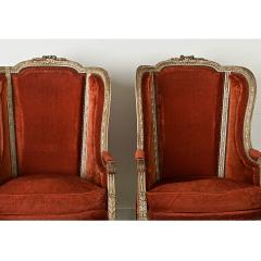 French Pair of 18th Century Louis XVI Bergere - 3935124