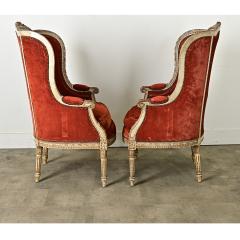 French Pair of 18th Century Louis XVI Bergere - 3935191