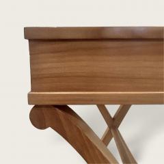 French Pair of 1940s Nightstands in Beech of Neoclassical form - 4071834