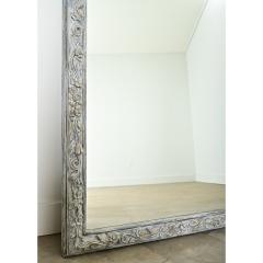 French Pair of 19th Century Carved Painted Mirrors - 4223531