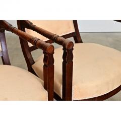 French Pair of 19th Century Directoire Fauteuils - 4589716