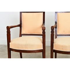 French Pair of 19th Century Directoire Fauteuils - 4589723