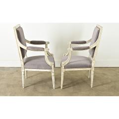 French Pair of 19th Century Louis XVI Fauteuils - 3877343