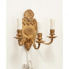 French Pair of Brass Sconces - 3491999