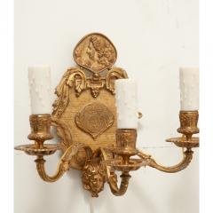 French Pair of Brass Sconces - 3492001