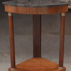 French Pair of Empire Demilune Corner Consoles - 1469230