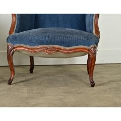 French Pair of Louis XV Wingback Bergeres Ottoman - 3919641