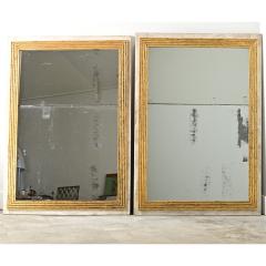 French Pair of Louis XVI Style Gilt Mirrors - 4530337