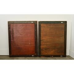 French Pair of Louis XVI Style Reeded Gilt Mirrors - 4282198