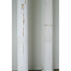 French Pair of Massive Painted Columns - 3877247