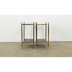 French Pair of Mid Century Gilt Glass Etageres - 3964315