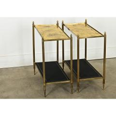 French Pair of Mid Century Gilt Glass Etageres - 3964346