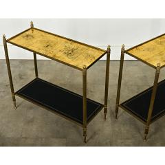 French Pair of Mid Century Gilt Glass Etageres - 3964420