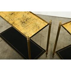 French Pair of Mid Century Gilt Glass Etageres - 3964443