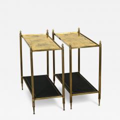 French Pair of Mid Century Gilt Glass Etageres - 3978936