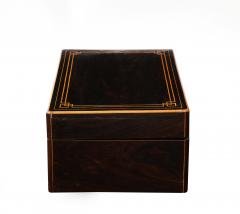 French Palisander and Fruitwood Inlaid Box Circa 1880s - 3105639