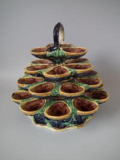 French Palissy Majolica Oyster Stand - 1804487